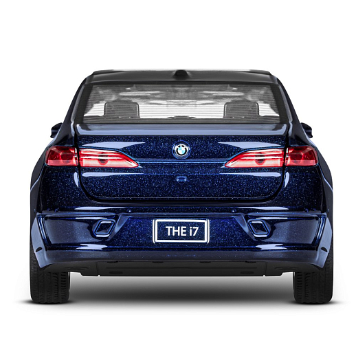 ТМ "Автопанорама" Машинка металлическая, 1:24 BMW I7, голубой, откр. двери и капот, свет, звук, свободный ход колес, в/к 25,3*13,7*5.5 см в Джамбо Тойз #9