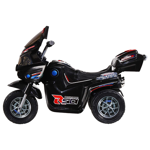 Мотоцикл на аккум., 6V4.5AH*1, звук, свет, размер 90*44*58см, макс. нагрузка 25 кг. Цвет - черный в Джамбо Тойз #3