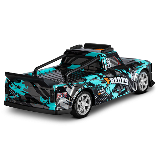 Р/у машина для дрифта М1:16,2.4GHz,4WD,сменные шины 4шт.,свет,с аккум.,цвет черн.с бирюзой,в бел.кор. 38,5*15*17см в Джамбо Тойз #4