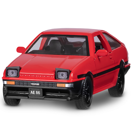 ТМ "Автопанорама" Машинка металл. 1:37 Toyota AE86, красный, инерция, откр. двери, в/к 17,5*12,5*6,5 см в Джамбо Тойз #2
