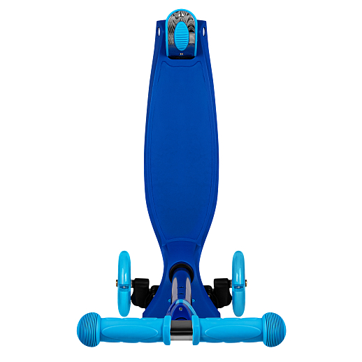 Самокат трехколесный CityRide, пакет, Дека: PP+нейлон, колеса PU 120/76 свет, руль  металл телеск., цвет синий в Джамбо Тойз #9