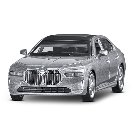 ТМ "Автопанорама" Машинка металл. 1:47 BMW I7, серый, инерция, откр. двери, в/к 17,5*12,5*6,5 см в Джамбо Тойз #5