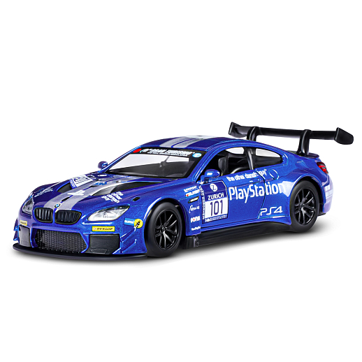 ТМ "Автопанорама" Машинка металлическая 1: 44 BMW M6, синий, откр. двери, инерция, в/к 17,5*12,5*6,5 см в Джамбо Тойз #2