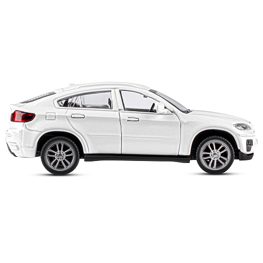 ТМ "Автопанорама" Машинка металлическая 1:43 BMW X6, белый, откр. двери, инерция, в/к 17,5*12,5*6,5 см в Джамбо Тойз #8