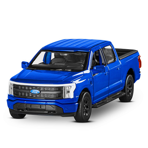 Машинка металлическая 1:36 Ford F-150 с зарядной станцией, синий, свет, звук, откр. двери и капот, инерция, в/к 20,6*9,*9 см в Джамбо Тойз #7