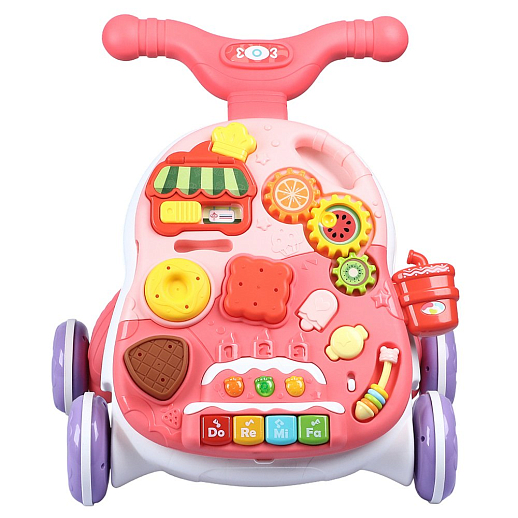 Ходунки, игровой центр, свет, звук, цвет розовый, в/к 38х11х34,5 см в Джамбо Тойз #9