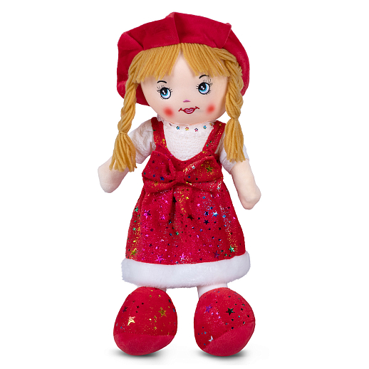 ТМ "Amore Bello" Кукла мягкая на бат., фразы на русском языке, стихотворение, песенка, 45 см, красный, в/п в Джамбо Тойз