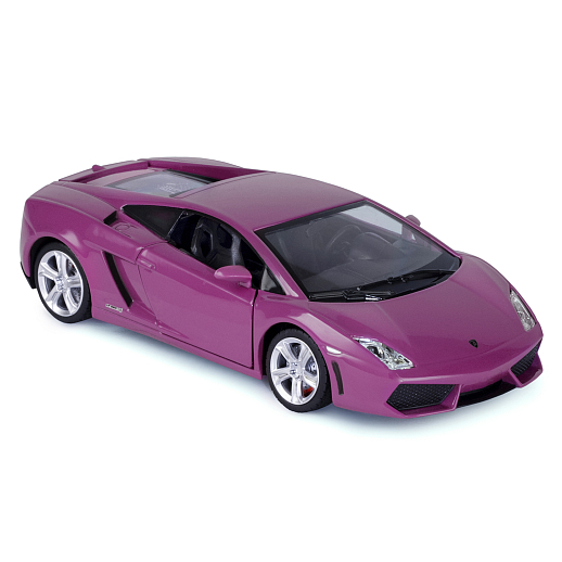 ТМ "Автопанорама" Машинка металлическая 1:24 Lamborghini Gallardo, розовый, откр. двери и багажник, свет, звук, свободный ход колес, в/к 24,5*12,5*10,5 см в Джамбо Тойз #15