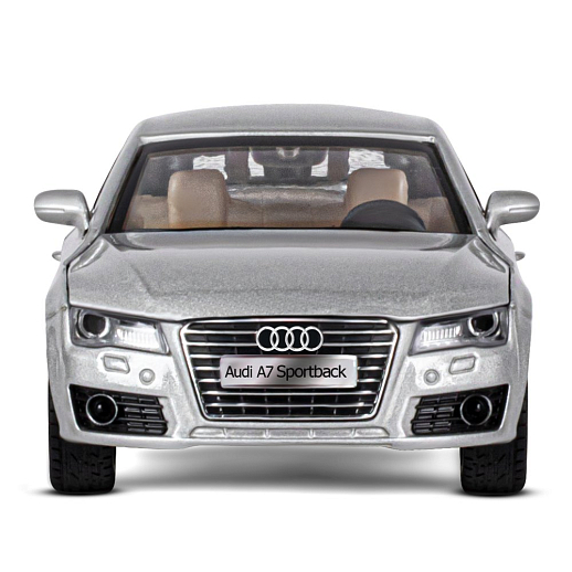 ТМ "Автопанорама" Машинка металлическая 1:32 Audi A7, серебряный, свет, звук, откр. двери, капот и багажник, инерция, в/к 17,5*13,5*9 см в Джамбо Тойз #11
