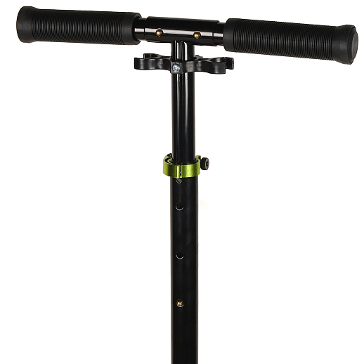 Двухколесный самокат CITYRIDE 200, ал. 50/50%, t-bar сталь, грипсы 135мм TPR, колеса PU 200/200, 86A, подножка, abec 9, цвет Зеленый в Джамбо Тойз #8