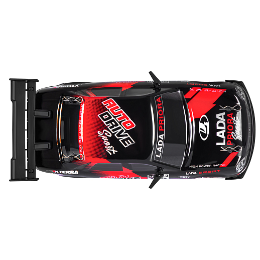 AUTODRIVE Р/У Машина для дрифта LADA Priora,1:24,2.4GHz,4WD,свет,с аккум, цвет черный, в/к 28*8*22,5см в Джамбо Тойз #11