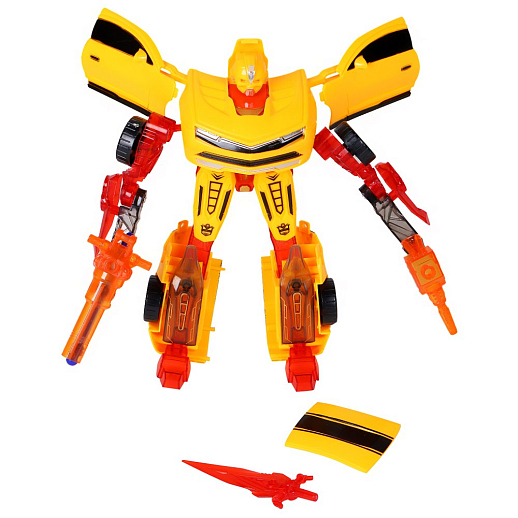 Робот-Трансформер AUTODRIVE, цвет желтый, в/к 29*27,5*10 см в Джамбо Тойз #5