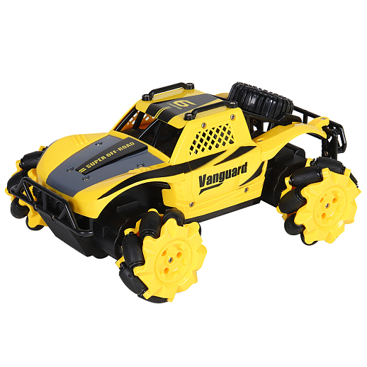 AUTODRIVE Р/У Внедорожник с боковым ходом, М1:15, 2,4GHz, 5 каналов, вращение 360, дэмо, зар/у., цвет желтый, в/к 32,5*18*15,5 см в Джамбо Тойз #3