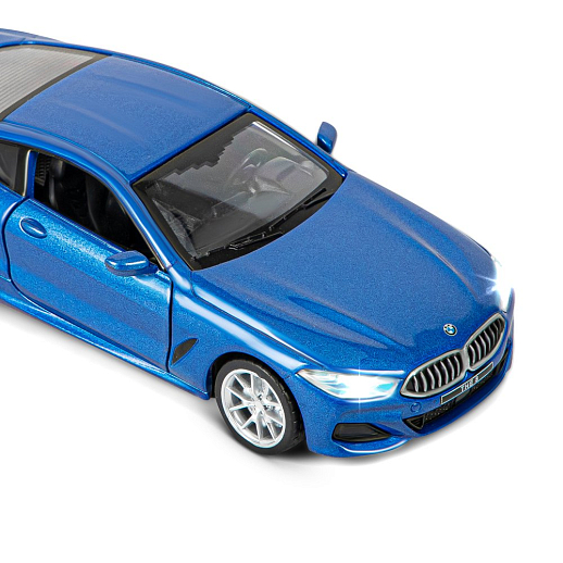 ТМ "Автопанорама" Машинка металл. 1:35 BMW M850i Coupe, синий, откр. двери, свет, звук, инерция в/к 18*9*13,5 см в Джамбо Тойз #18