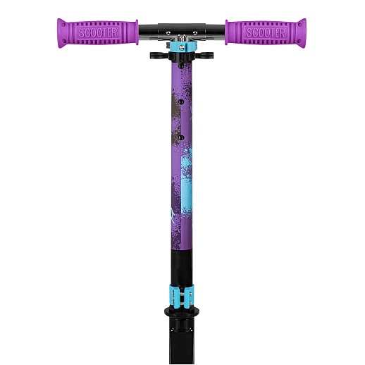 Самокат из 100% стали с полиуретановым колесом диаметром 145 мм, подшипником ABEC-7 грипсы TPR Размер изделия: 76 * 32 * 96 см Упаковка: 1 шт / коробка, 23*12*68.5 см размер деки:: 51X12 см, черный в Джамбо Тойз #7