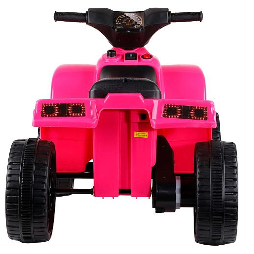 Детский квадроцикл, движение вперед/назад, свет, звук (мелодии Шаинского), пластиковые колёса, цвет розовый, в/к 62*35*28 в Джамбо Тойз #11