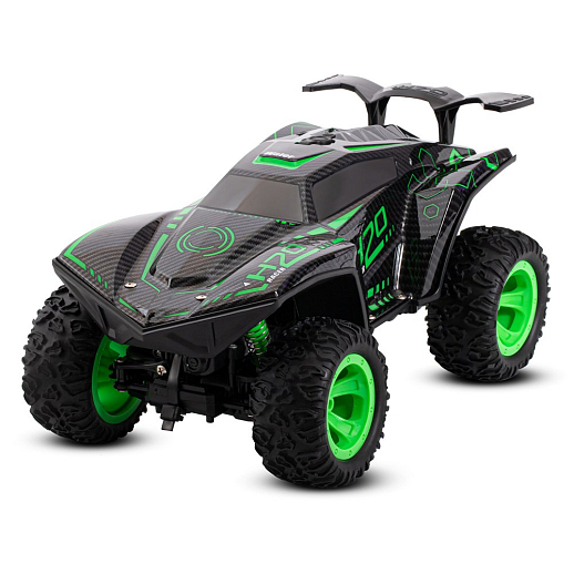 AUTODRIVE Р/У краулер с функцией пара,1:12,3D подсветка корпуса и пульта,4WD,цвет зеленый,в/к 38,5×21,5×18,5см в Джамбо Тойз #2