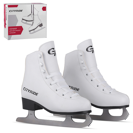 Фигурные ледовые коньки, лезвия нержавеющая сталь, материал ботинка морозоустойчивая ПВХ кожа в/к в Джамбо Тойз