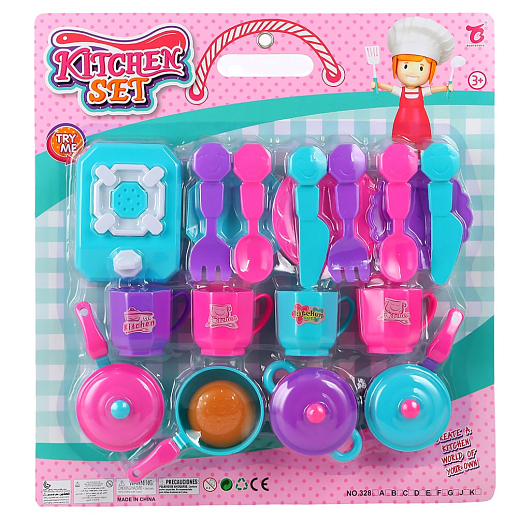 Набор "Игрушечная посуда", в/к 39,5х5х42 см в Джамбо Тойз #3