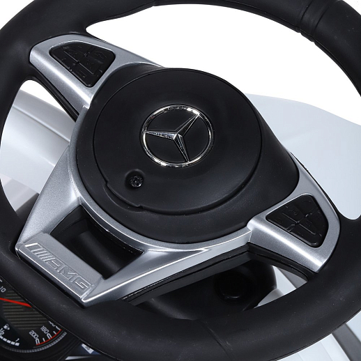 Лицензионная машинка-толокар “Mercedes-Benz” с родительской ручкой , звук, цвет белый, в/к 64,5х35х3 в Джамбо Тойз #15