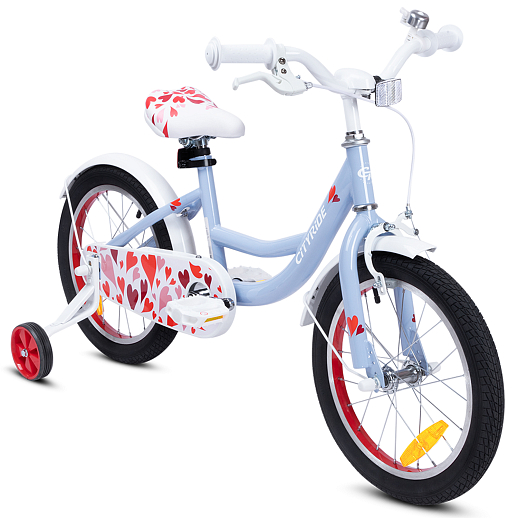 Велосипед двухколёсный CITYRIDE, модель CR-B2-04H, колеса 16", рама сталь, колеса алюмниий, балансирные колеса, картриджная каретка, цвет голубой в Джамбо Тойз