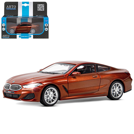 ТМ "Автопанорама" Машинка металлическая 1:35 BMW M850i Coupe, красный, откр. двери, свет, звук, инерция в/к 17,5*13,5*9 см в Джамбо Тойз