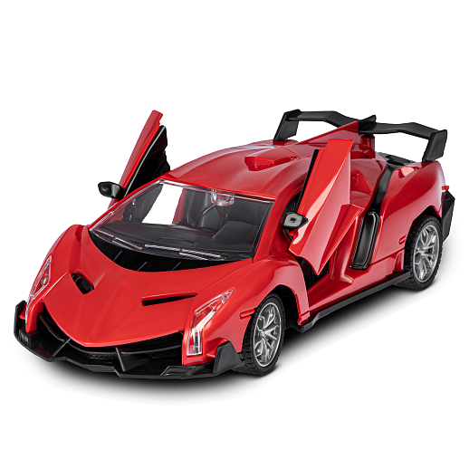 AUTODRIVE 1:24 Р/У машинка,5 каналов,двери откр. с пульта, свет, цвет красный,в/к 28х6,5х12см в Джамбо Тойз #3