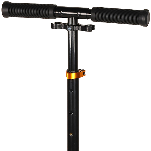 Двухколесный самокат CITYRIDE 200, ал. 50/50%, t-bar сталь, грипсы 135мм TPR, колеса PU 200/200, 86A, подножка, abec 9, цвет Золото в Джамбо Тойз #8