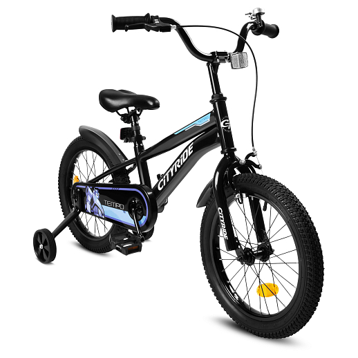 Велосипед двухколесный CITYRIDE, модель CR-B2-07J, колеса 16", рама сталь, обода сталь, цвет чёрный в Джамбо Тойз