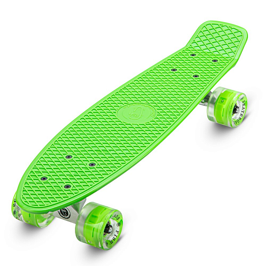 Скейтборд Fish, дека PP р-р 22"х6", колеса 60х45мм 78А, PU, LED, ABEC-7, подвеска алм.3,25" в/п в Джамбо Тойз #3