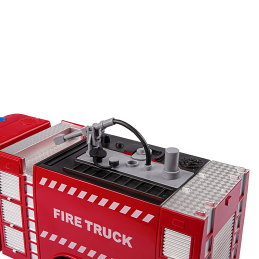 Фрикционная машина "Пожарная" на бат.,со светом и звуком, стреляет водой, красный, в/к 35,5х12,5х19,5 см в Джамбо Тойз #9
