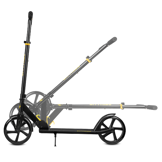 2хкол. самокат CITYRIDE, сталь 100%, грипсы 135мм TPR, колеса PU 200/200 мм. Черный в Джамбо Тойз #12