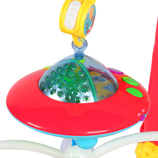 ТМ "Smart Baby" Мобиль "Летающая тарелка" свет, звук, проектор  в/к 41*26*11см в Джамбо Тойз #4
