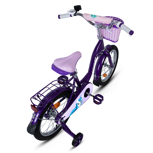 Детский велосипед "City-Ride Tempo". Рама - сталь, стальн..обод 16", шины 2,125, страховочные колеса, корзинка в Джамбо Тойз #4