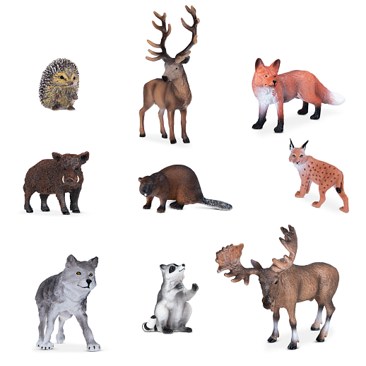 ТМ "DARWIN, Набор "Животные средней полосы России" 9 шт в/п в Джамбо Тойз