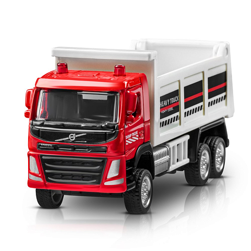 ТМ "Автопанорама" Машинка металлическая 1:72 VOLVO FM грузовик, красный, откр. двери, инерция, в/к 17,5*13*6,5 см в Джамбо Тойз #6