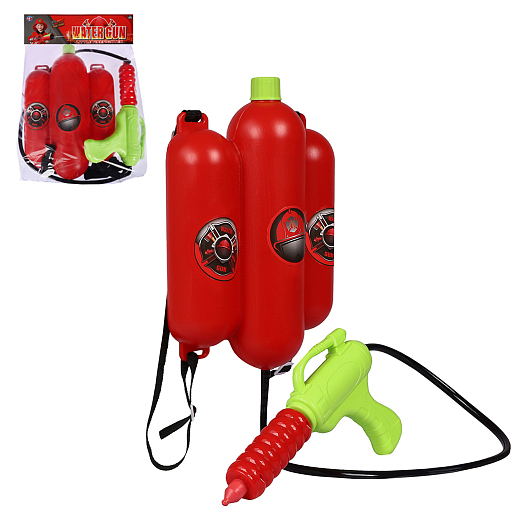 Водяной пистолет-рюкзак, красный, пистолет жёлтый, 44*33*9 в/п в Джамбо Тойз