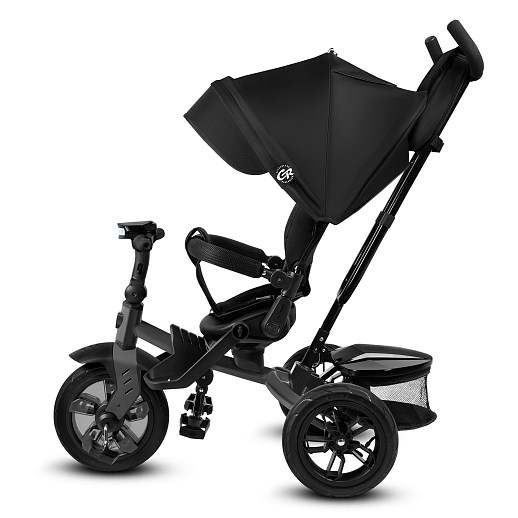 Детский трехколесный велосипед с ручкой CITY-RIDE LUNAR. Поворотное сиденье 360, складная крыша D600, подножки, надувные колеса 12/10, фара в Джамбо Тойз #6