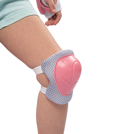 Набор роликов-квадов CITYRIDE, с принтом кошки, шлем, комплект защиты, сумка, колёса PU, текстильный мысок, подшипники ABEC7, розовый-белый, в/к 5сл гофорокартон в Джамбо Тойз #9