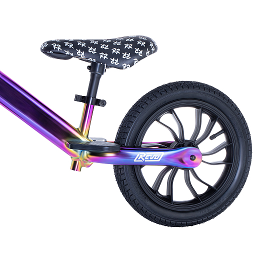 Беговел "CITYRIDE REVO" air 12". Рама сталь, вынос, диск пластик. Сиденье с эксцентриком. Цвет бензин розовый в Джамбо Тойз #5