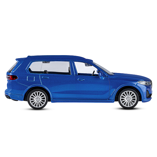 ТМ "Автопанорама" Машинка металлическая 1:44, BMW X7, синий, откр. двери, инерция, в/к 17,5*12,5*6,5 см в Джамбо Тойз #8
