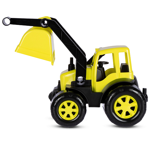 ТМ "Компания Друзей" Трактор с ковшом желтый, в сетке 33х16х16 см в Джамбо Тойз #5