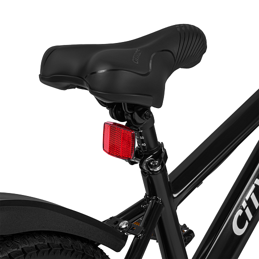 Велосипед двухколёсный CITYRIDE, модель CR-B2-07B, колеса 16", рама сталь, дисковые мех. тормоза, обода сталь, балансирные колёса, цвет черный в Джамбо Тойз #8