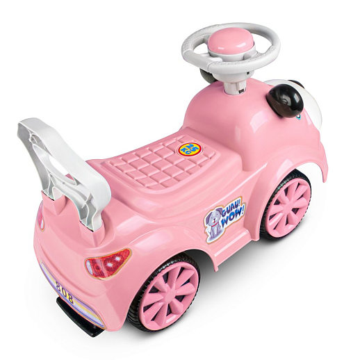 ТМ "Компания Друзей" Каталка Толокар "Собачка" розовая сигнал на руле, в/к 27х27х55 см в Джамбо Тойз #3