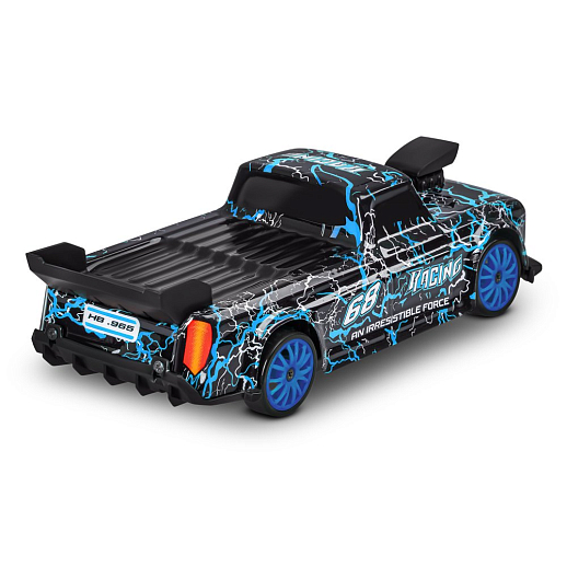 Р/У Машина для дрифта с 3D подсветкой кузова,М1:24,2.4GHz,4WD,4 доп.колеса,конусы 6шт,с аккум.,цв.синий,в/к 20,7*12,2*12,8см в Джамбо Тойз #4