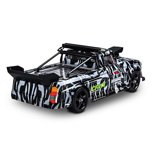 Р/У машина для дрифта, М1:12, 2.4GHz, 4WD, свет, запасн.колеса, цвет серебристный с черн.принтом, с аккум, в/к 38,8*24,1*17,3см в Джамбо Тойз #5