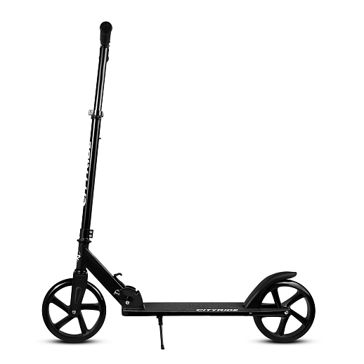 2хкол. самокат CITYRIDE 200, сталь 100%, грипсы 135мм TPR, колеса PU 200/200 мм. Черный в Джамбо Тойз #6