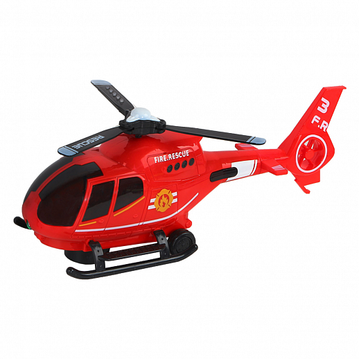 Вертолет на батарейках со звуком, светом и проектором (3 картинки), красный, в/к 24,5*11*12 в Джамбо Тойз #4