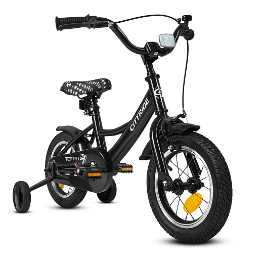 Велосипед двухколёсный CITYRIDE, модель CR-B2-04F7, рама сталь, колеса алюминий 12", цвет чёрный в Джамбо Тойз #10