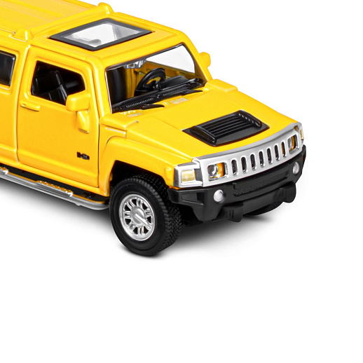 ТМ "Автопанорама" Машинка металлическая 1:43  Hummer H3, желтый, откр. двери, инерция, в/к 17,5*12,5*6,5 см в Джамбо Тойз #14